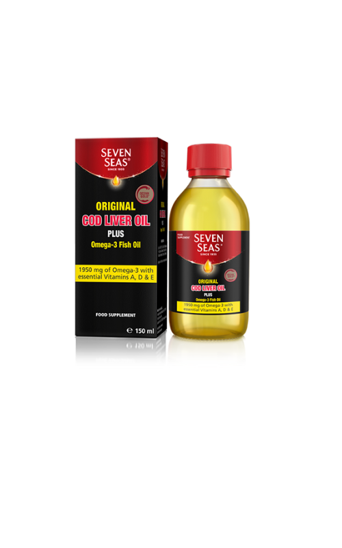 Seven Seas Original Cod Liver Oil  Plus Omega 3 Fish Oil 150 ml